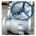 API6d Cast Body Carbon Steel Wcb 3pieces Flanged Trunnion Mounted Ball Valve